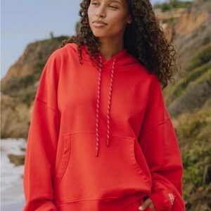 Daily Drills Redish-orange Pullover Hoodie-NWOT